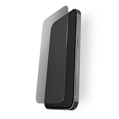 BodyGuardz Pure 3 Privacy Glass Compatible with iPhone 17 and iPhone 16 Devices, 2-Way Privacy Technology, 9H Hardness, Easy Install, Case Friendly - Black Border (for iPhone 17-6.3 inch) - size: for iPhone 17 - 6.3 inch