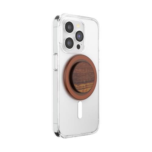 PopSockets Phone Grip for MagSafe, Magnetic Holder- Olive Wood - color: Olive Wood