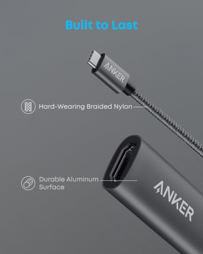 Anker USB C to HDMI Adapter (4K@60Hz), USB Type C to HDMI Cable Adapter
