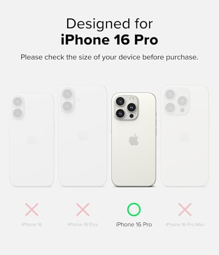 Ringke for iPhone 16 Pro Case [Alles Black] | Compatible with MagSafe, 360° Rotating Kickstand, Camera Control Capture Button Protection, Powerful Magnet - color: Black, size: iPhone 16 Pro