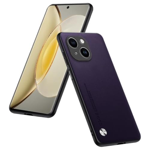 Phone Case Compatible with Smartphone, Compatible with iPhone 15 Plus (6.7"), Protective Cover in PU Leather - Dark Purple - color: Dark Purple, size: iPhone15 Plus