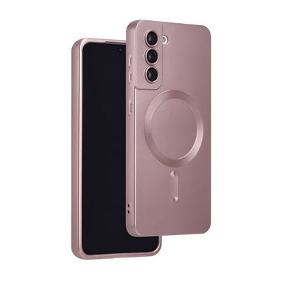 Magnetic for Samsung Galaxy S21 Case,Soft Silicone Samsung Galaxy S21 Phone Case with Camera Protection,Slim Fit Anti-Scratch Samsung Galaxy S21 Case Compatible with MagSafe,Pink - color: Pink, size: S21
