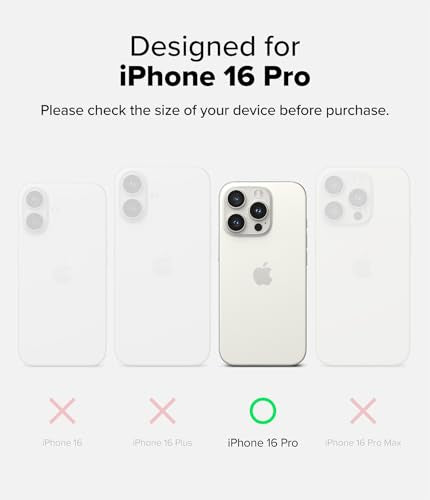Ringke for iPhone 16 Pro Case [Fusion Matte Clear] | Oil & Dirt Resistant, Anti-Fingerprint Technology Prevents Oily Smudges, Frosted Coating Feels Velvety Soft - size: iPhone 16 Pro