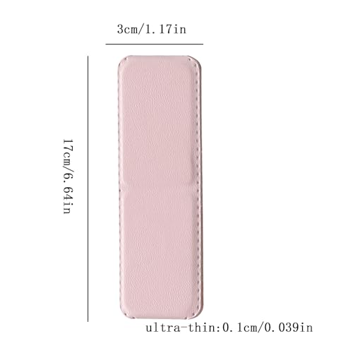 Rookii Cell Phone Finger Grip Strap Holder for Hand,Telescopic Phone Loops for Back of Phone Silicone Kickstand Cell Phone Strap Grip Holder for Most Mobile Phones (Pink) - color: pink