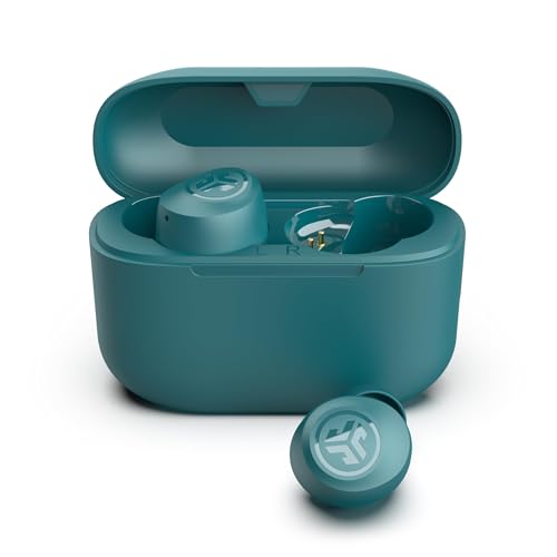 JLab Go Air Pop+ Earbuds, Dual Connect, EQ3 Sound, Teal - color: Teal, style: Matte