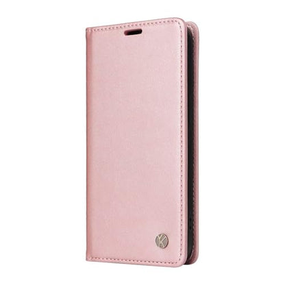 Compatible with Samsung Galaxy S22 Wallet Case PU Leather Flip Folio Case with Card Holder Magnetic Closure Shockproof Protective Phone Cover Rose Gold - color: Rose Gold, size: Samsung S22
