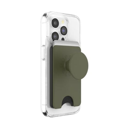 PopSockets Phone Wallet for MagSafe with Grip- Fatigue - color: Fatigue, style: MagSafe