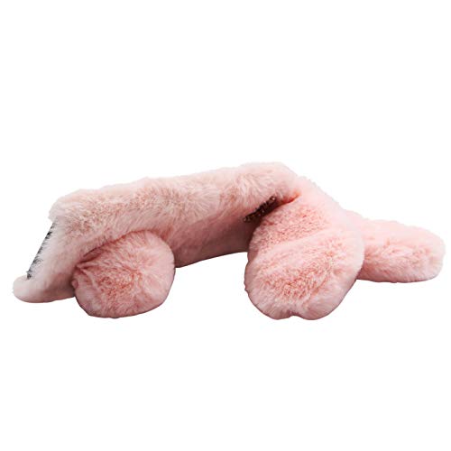 Rabbit Ear Case for Moto G Stylus 5G 2024, Crossbody Strap Case Fuzzy Fluffy Cute Girls Kids Plush Ball Bunny Fur Soft Bumper Protective Cover, Pink - color: Pink, size: Moto G Stylus 5G 2024