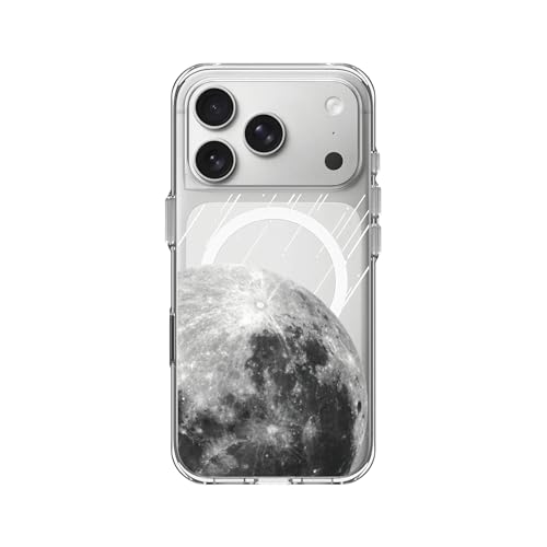 RhinoShield Clear MagSafe Compatible Case for iPhone 17 Pro | Strong Magnetic, Anti-Yellowing, Transparent, High Clarity, Shockproof, Military Grade Drop Protection - color: Meteor Shower, size: iPhone 17 Pro