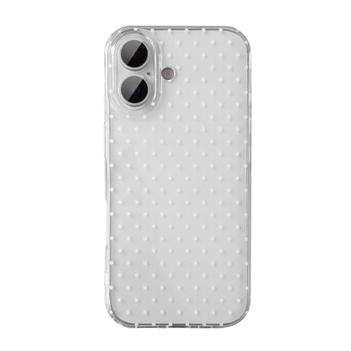 QLTYPRI Cute Polka Dot Phone Case for iPhone 17, Clear | Polka Dot Fashion Aesthetic Design for Women Girls, Pretty Stylish Kawaii, Slim Fit, Durable TPU Shockproof Protective Case - color: Clear, size: iPhone 17