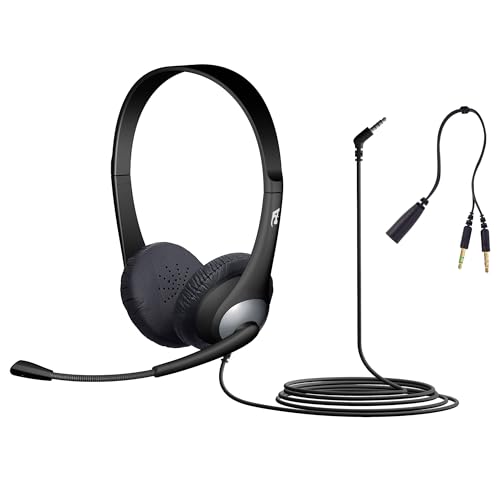 Cyber Acoustics AC-204 Stereo Headset with Ambidextrous Boom Mic - style: Stereo Headset