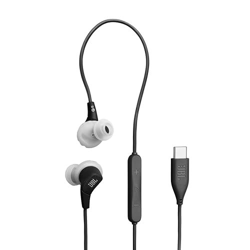 JBL Endurance Run 3 USB-C - Wired Sport Headphones - Black/Gray