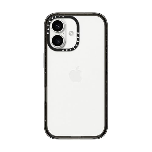 CASETiFY for iPhone 16 Case - Impact Clear Black | Slim Fit | 8.2 ft. 4X Military Grade Drop Protection | Black - color: Clear Black, size: Iphone 16 (6.1")