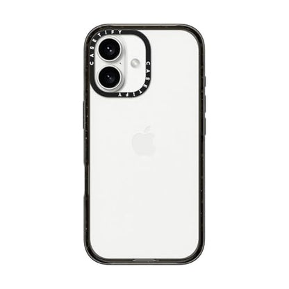 CASETiFY for iPhone 16 Case - Impact Clear Black | Slim Fit | 8.2 ft. 4X Military Grade Drop Protection | Black - color: Clear Black, size: Iphone 16 (6.1")