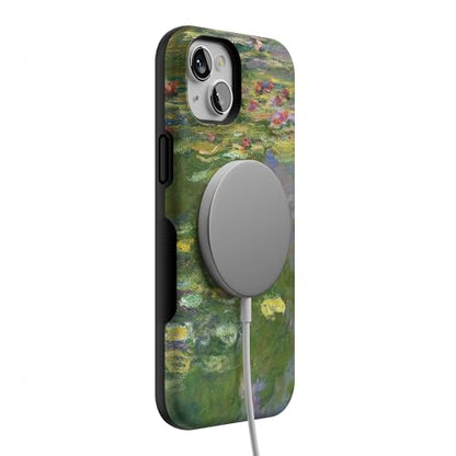 Casely iPhone 15 Plus Case | Monet's Water Lilies | The Met Museum | Bold Protective Design | Compatible with MagSafe - color: Monet's Water Lilies | The Met Museum
