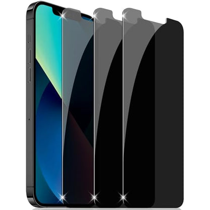 YMHML 3 Pack Privacy Screen Protector for iPhone 16e/14/13/13 Pro - size: iPhone 14/13/13 Pro/16e-6.1 Inch