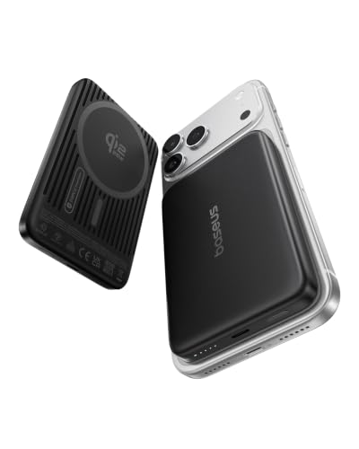 Baseus Picogo Air AM71 Ultra Slim 10000mAh Qi2.2 25W Wireless Power Bank - color: Dark Black