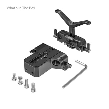 SmallRig Quick Release Plate for Arca Swiss, with 1/4"-20 & 3/8"-16 Screw - style: Base Plate+Lens Support