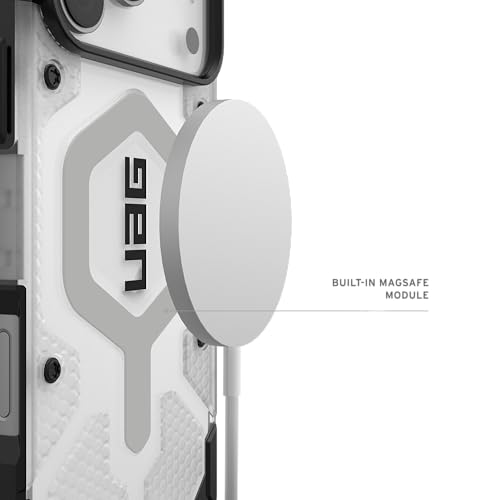 URBAN ARMOR GEAR UAG Designed for iPhone 17 Pro Max Case Pathfinder Clear - Compatible with MagSafe Military Grade Protective Cover, Ice/Silver - color: Pathfinder Clear - Ice/Silver