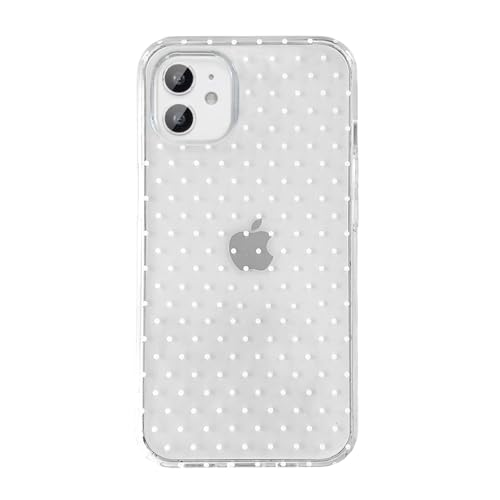 QLTYPRI Cute Polka Dot Phone Case for iPhone 11, Clear | Polka Dot Fashion Aesthetic Design for Women Girls, Pretty Stylish Kawaii, Slim Fit, Durable TPU Shockproof Protective Case - color: Clear, size: iPhone 11