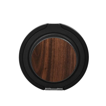 Cell Phone Grip for with Kickstand, Secure Hold for iPhone Cases, Adjustable Foldable Desktop Phone Holder Cradle Dock Compatible (Walnut Wood) - color: Walnut Wood