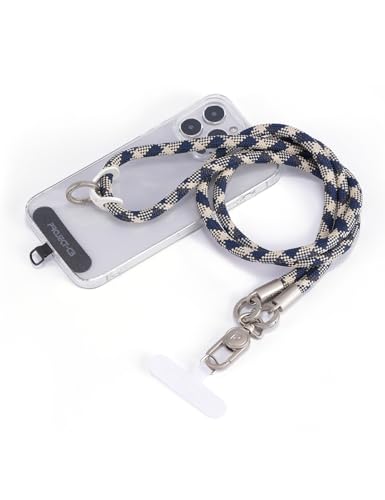 Phone Lanyard×1,Phone Tether Tab×2, Crossbody Cell Phone Lanyard,Rope Lanyard,Universal Adjustable Phone Strap(Titanblue-S) - color: Titanblue-s