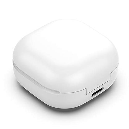 Wired Charging Case for Galaxy Buds Live SM-R180, Replacement Charger Case Cover with 3.3ft USB-C Cable for Samsung Earbuds (White) - color: White