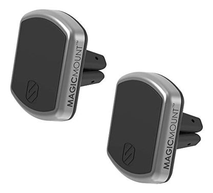 Scosche MPV2PK-UB MagicMount Pro Magnetic Car Phone Holder - Strong Magnet Mount for iPhone and Android - Secure Magnetic Mount for Car Air Vent - Universal 360° Adjustable Mobile Cell Holder - 2-Pack - size: 2 Pack, style: Vent