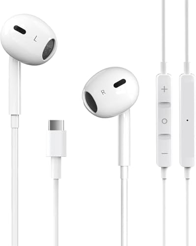 Pcwfbzf USB C Headphones Earbuds for iPhone17/16/15, iPad Pro,Galaxy,Pixel - size: 1 Pack