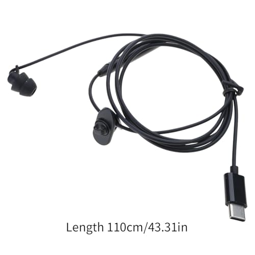1-Pack USB Type C Single Ear Headset with Noise Reducing Microphone Call Center Headphone for Computer PC Office Communication