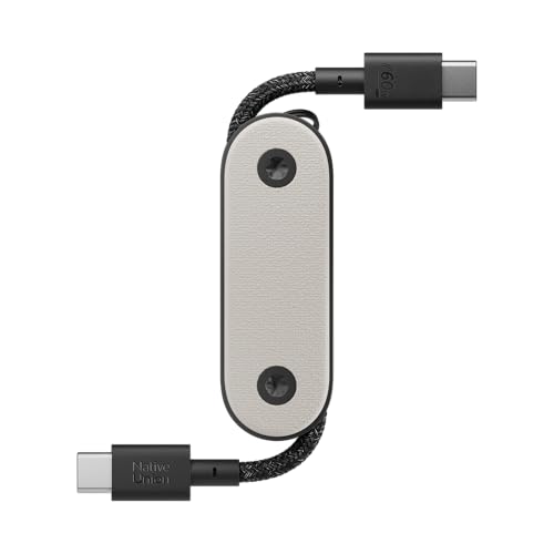 Native Union Pocket Cable 60W – Reinforced Braided USB-C to USB-C Portable Charging Cable – Compatible with iPhone Air, 17e, 17 Pro Max, iPad Pro M5, iPad Air M4, Galaxy S26, Flip/Fold 7 (Sandstone) - color: Sand Stone