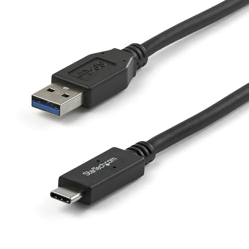 StarTech 3ft/1m USB-A to USB-C Cable, USB 10Gbps, 3A, Charge and Sync - size: 3 ft / 1m, style: USB 3.1 - C to A