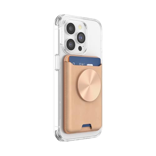 PopSockets Phone Wallet for MagSafe with Grip- Tan Nigiri - color: Tan Nigiri, style: With Grip