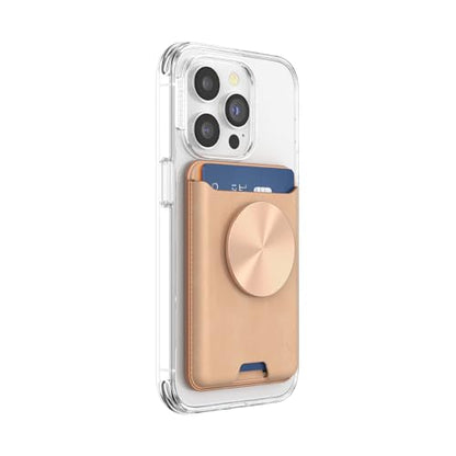 PopSockets Phone Wallet for MagSafe with Grip- Tan Nigiri - color: Tan Nigiri, style: With Grip