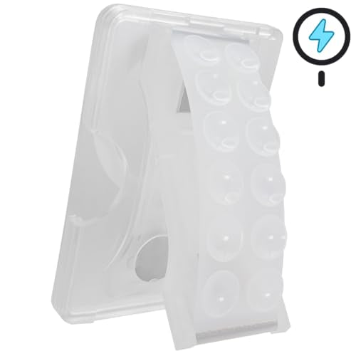 LOVEHANDLE Suction Wallet for MagSafe + Kickstand - Clear - color: Clear