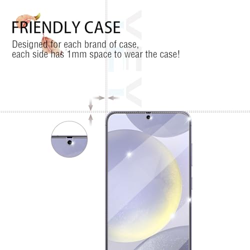 Galaxy S24 Plus Screen Protector + Camera Lens Protector, [2 +2 Pack] [Ultrasonic Fingerprint Unlock] Full Coverage Tempered Glass Screen Protector For Samsung Galaxy S24 Plus - size: Galaxy S24 Plus