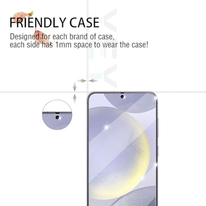 Galaxy S24 Plus Screen Protector + Camera Lens Protector, [2 +2 Pack] [Ultrasonic Fingerprint Unlock] Full Coverage Tempered Glass Screen Protector For Samsung Galaxy S24 Plus - size: Galaxy S24 Plus