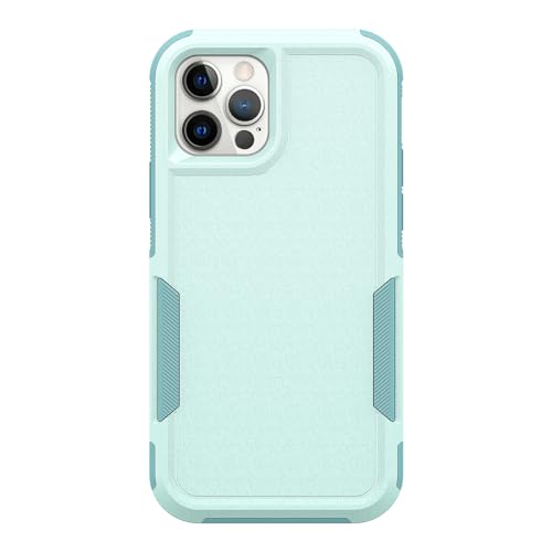 for iPhone 12 / iPhone 12 PRO Case: Dual Layer Protective Heavy Duty Cell Phone Case Shockproof Rugged Bumper Tough with Screen Protector - Military Grade Drop Tested for iPhone 12/12 PRO, Green - color: Mint Green (PC) + Mint Green (TPU)