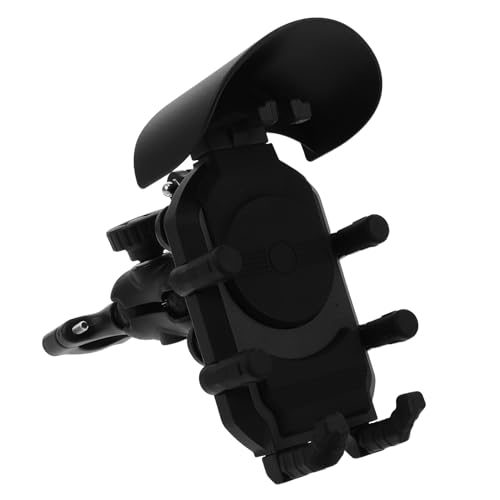 TEHAUX Motorcycle Phone Holder with Anti-Vibration Shock Absorbing, Detachable Handlebar Mount for Bike and Motorbike Navigation, Compatible with Smartphones for Outdoor Riding and Use