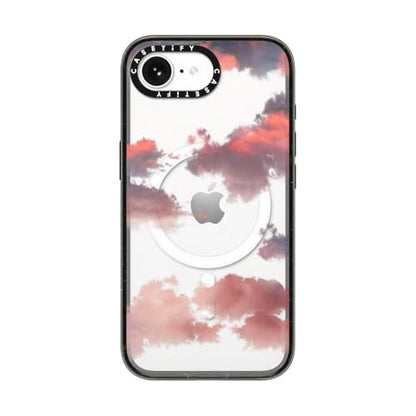 CASETiFY for iPhone 17e / 16e Case - Impact Compatible with MagSafe | 8.2 ft. 4x Military Grade Drop Protection | Clouds | Black - color: Clouds (Red), size: iPhone 16e (6.1")