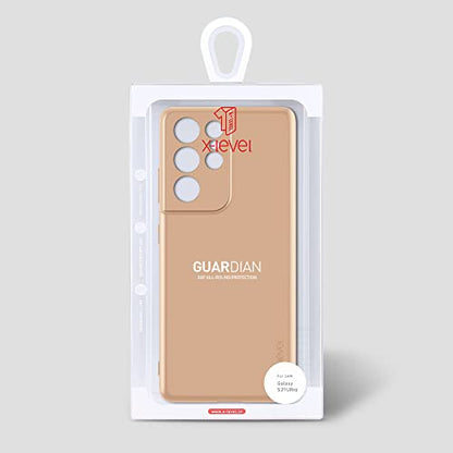 X-level for Samsung Galaxy S21 Ultra Case Slim Fit Soft TPU Super Ultra-Thin [Guardian Series] Phone Back Cover Light Protective Matte Finish Coating Cases Compatible with Galaxy S21 Ultra,Gold - color: Gold(Camera Updated)