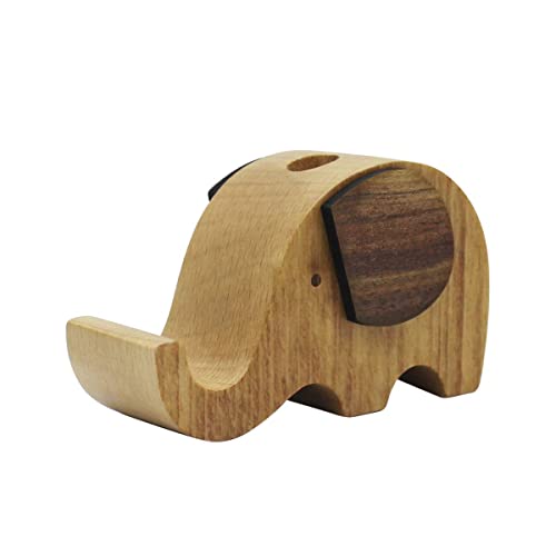 Cute Elephant Cell Phone Holder Stand Animal Smartphone Desk Holder for Mobile Phones Animal Phone Stand Desk Ornament - color: elephant