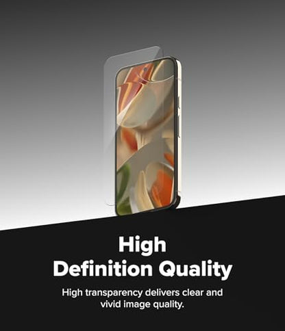 Ringke for Google Pixel 10/10 Pro Screen Protector [Easy Slide, 2 Pack] | Easy Installation with Alignment Tool, Case Friendly Premium 9H Hardness Tempered Glass - size: Pixel 10 / 10 Pro