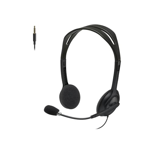 Logitech H111 Stereo Headset with 3.5 mm Audio Jack - Black
