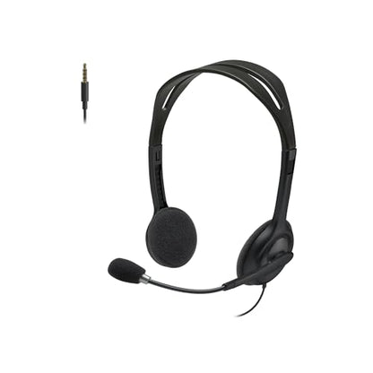 Logitech H111 Stereo Headset with 3.5 mm Audio Jack - Black