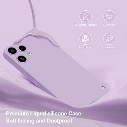 Silicone Case for Nothing Phone 3A Lite, Purple | Soft Silicone Silky Touch Easy Clean, Shockproof Slim Phone Cover, Upgraded Camera Protection, Anti-Scratch Microfiber Lining - color: Purple, size: Nothing Phone 3A Lite