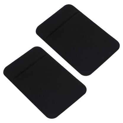 Alipis 2pcs Adhesive Phone Wallet Stick-on Card Holder for Mobile Phones Stretch Elastic Fabric Id Credit Card Sleeve Black Wallet Back Pocket