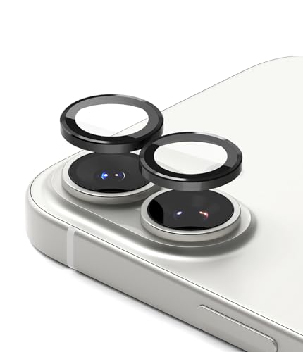 Ringke for iPhone 17 Camera Lens Protector [Camera Lens Frame Glass Black] - size: iPhone 17