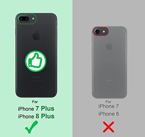 Shields Up for iPhone 8 Plus/7 Plus Case with Card Holder Stand, Clear - color: Clear, size: iPhone 7 Plus/ 8Plus
