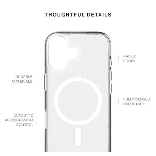 Native Union (Re Clear Case – Transparent Anti-Yellowing Case – MagSafe Compatible with Built-in Magnets – Recycled Materials – Ultra-Durable with Military Grade Drop Protection for iPhone 17 - size: iPhone 17
